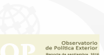 Observatorio de Política Exterior No. 20. Reporte Septiembre 2016